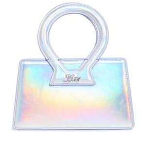 Luar LUAR Women's Smooth Iridescent Small Ana Bag, Silver Iridescent